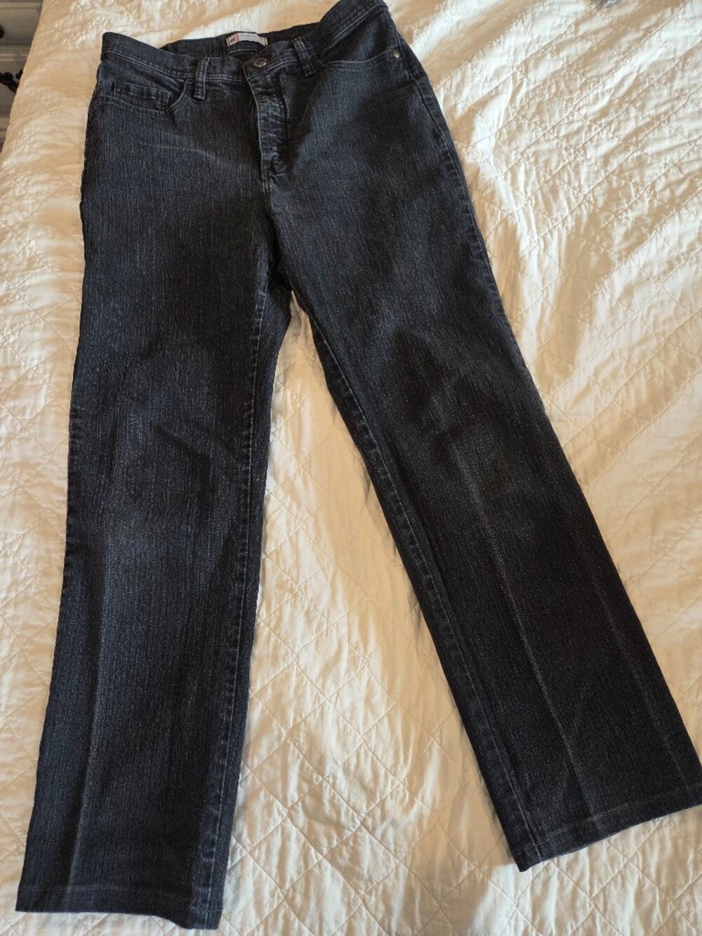 Lee Classic Straight Leg Washed Black Jeans
